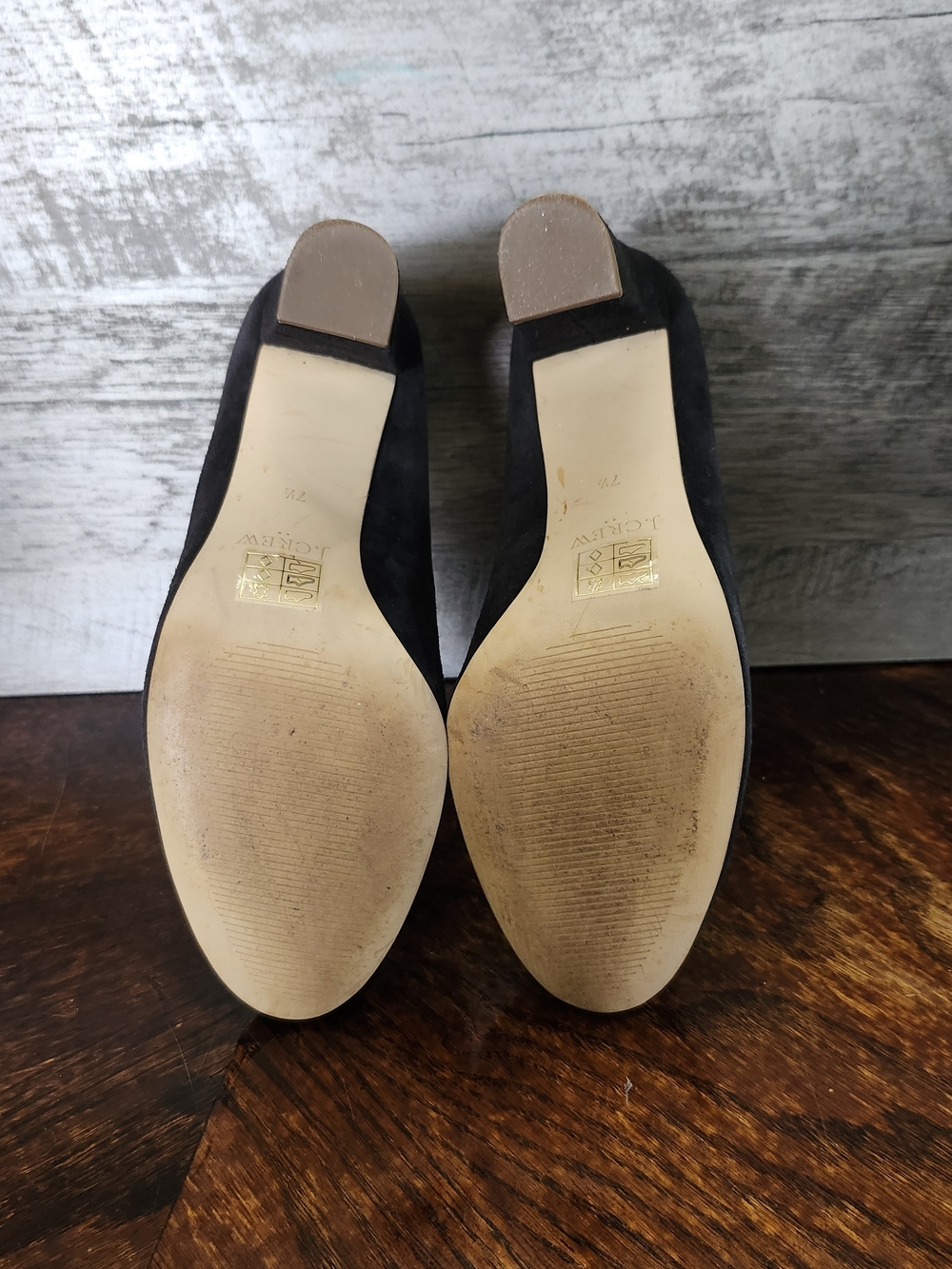 J. Crew Women's Black Suede Classic Pump. Sz 7.5 - Picture 5 of 8
